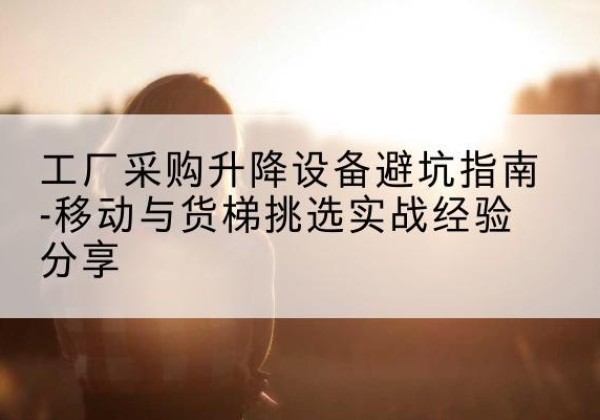 溪湖移动式升降机怎么选-工厂采购升降设备避坑指南-移动与货梯挑选实战经验分享